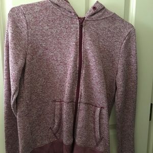 Maroon zip up hoodie